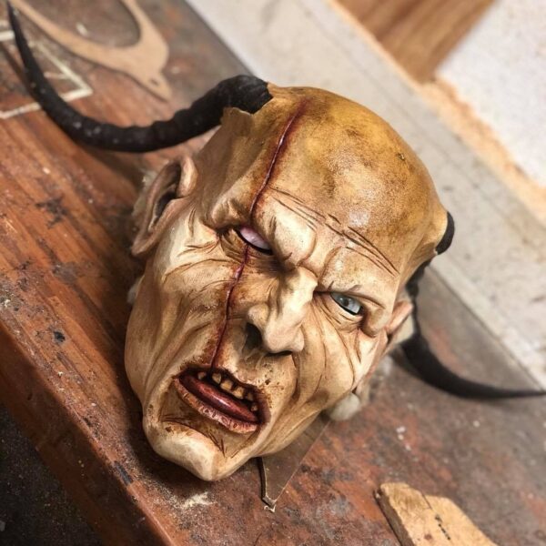 Holzmaske Krampus